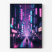 Poster Cyberpunk di Tokyo — presentazione a parete dell’opera