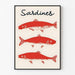 Poster Decorazione cucina - Sardine