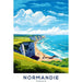 Poster Scogliere Normanne Vintage