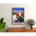 Poster Hohwald la stazione sciistica alsaziana vintage