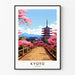 Poster Kyoto Giappone Vintage