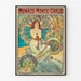 Poster Monte-Carlo Vintage di Alphonse Mucha — quadro incorniciato alla parete