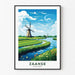 Poster Mulini di Zaanse - Paesi Bassi Vintage