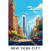 Poster New York City USA Vintage