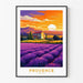 Poster Provenza Vintage al tramonto