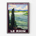 Poster Rhin Vintage