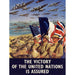 Poster Seconda Guerra Mondiale - La Vittoria delle Nazioni Unite è Assicurata