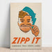 Poster Seconde Guerre Mondiale - Zipp it. Careless talk costs lives par Leonard Raven-Hill