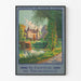 Poster Tourlaville vintage – Il castello sul bordo dell'acqua