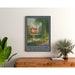 Poster Tourlaville vintage – Il castello sul bordo dell'acqua