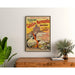 Poster Trains Normandie Bretagne Vintage