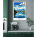 Poster Vancouver Vintage con le sue montagne