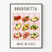 Poster decorazione cucina - Bruschetta