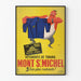 Poster pubblicitario vintage – Abbigliamento da lavoro Mont Saint-Michel