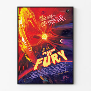 Affiche vintage NASA - Flares of Fury 2020