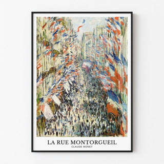 Affiches Paris - La Rue Montorgueil - Claude Monet