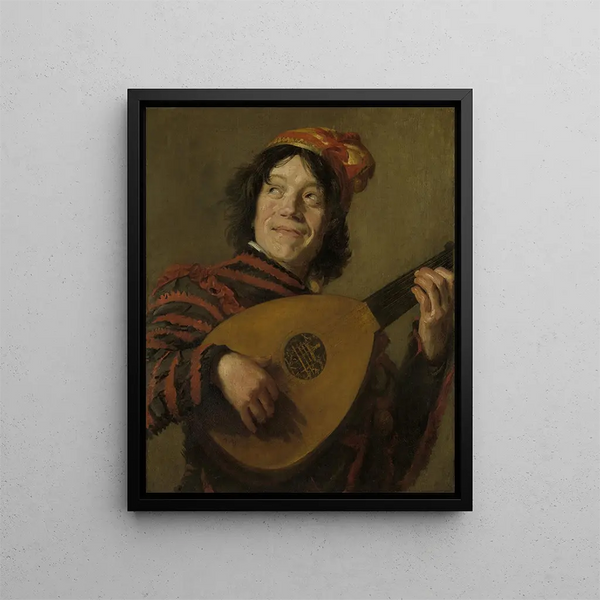 Il suonatore di liuto - Dopo Frans Hals — quadro incorniciato alla parete