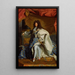 Ritratto di Luigi XIV - Dopo Hyacinthe Rigaud — quadro incorniciato alla parete
