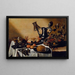Natura Morta con Granchio e Frutta - Dopo Pieter Claesz — quadro incorniciato alla parete