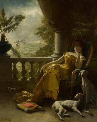 Agapit Stevens - Sur le balcon.webp