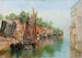 Scène d'un canal vénitien, esquisse - Agnes Brjesson — vista dell’opera