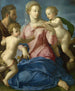 La Santa Famiglia con il bambino san Giovanni Battista - Agnolo Bronzino — vista dell’opera