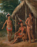 Una famiglia caraibica delle Isole Sottovento all'esterno di una capanna - Agostino Brunias — vista dell’opera