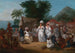 Mercato di lino con bancarella di lino e venditrice di verdure alle Antille - Agostino Brunias — vista dell’opera