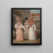 Una damigella d'onore antillana e altre due donne di colore libere - Agostino Brunias — quadro incorniciato alla parete