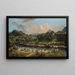 Vista sul fiume Roseau, Dominica - Agostino Brunias — quadro incorniciato alla parete