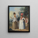 Donne antillaises di colore con un bambino e un domestico nero - Agostino Brunias — quadro incorniciato alla parete