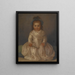 Ritratto di una bambina - Agustín Esteve y Marqués — quadro incorniciato alla parete