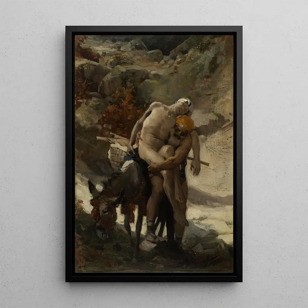 Riproduzione del dipinto Le Bon Samaritain esquisse - Aimé Morot