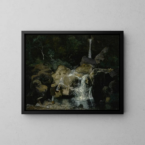 Omaggio a Gustave Courbet - Aimé Perret — quadro incorniciato alla parete