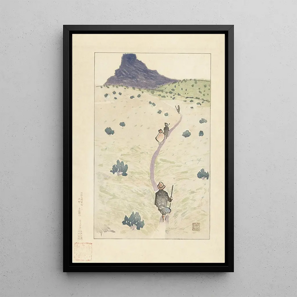 Le mont Rokko - Akamatsu Rinsaku — quadro incorniciato alla parete