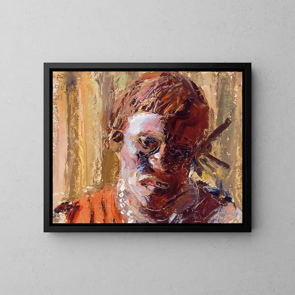 Un homme kikuyu - Akseli Gallen-Kallela — quadro incorniciato alla parete