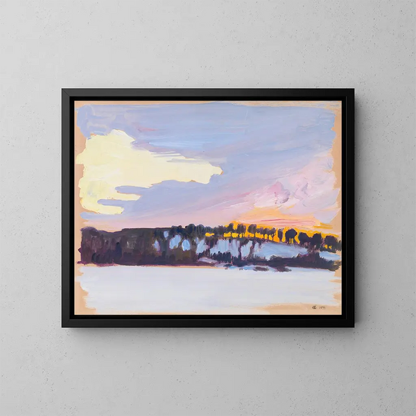 Paesaggio serale - Akseli Gallen-Kallela — quadro incorniciato alla parete
