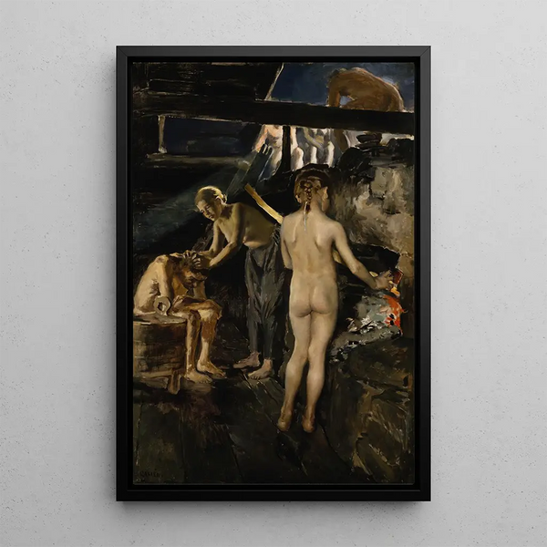 Riproduzione del dipinto al sauna - Akseli Gallen-Kallela