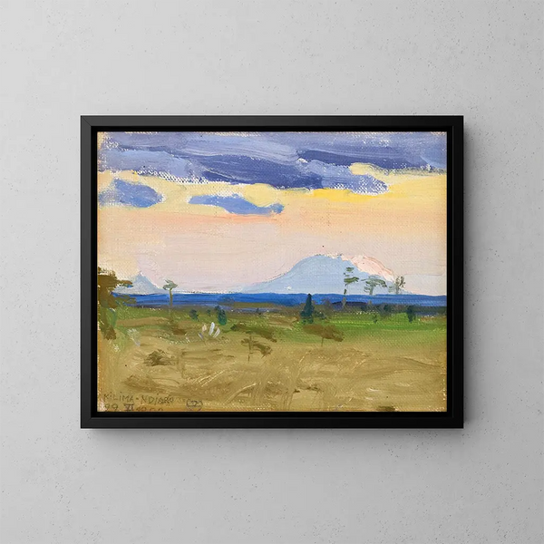 Kilima Ndjaro 22 VI - Akseli Gallen-Kallela — quadro incorniciato alla parete