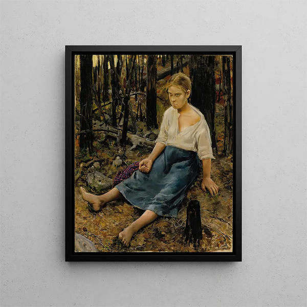 Perdu - Akseli Gallen-Kallela — quadro incorniciato alla parete