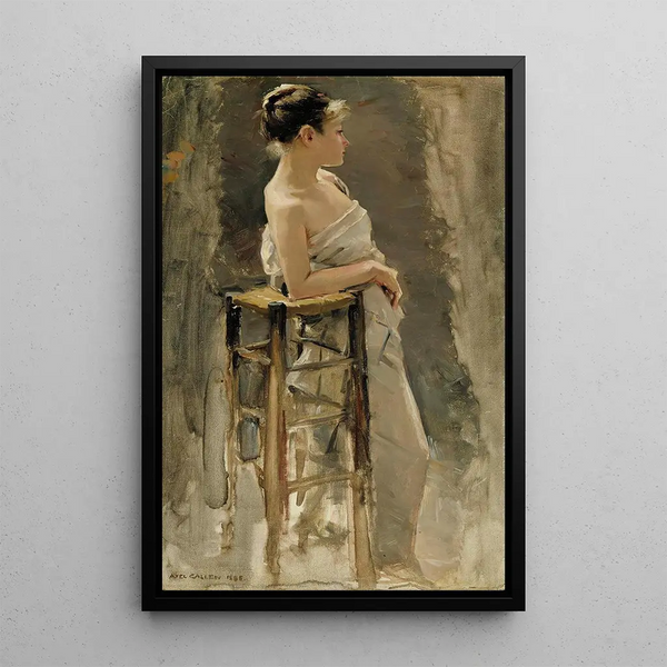 Riproduzione del dipinto Studio di modello - Akseli Gallen-Kallela
