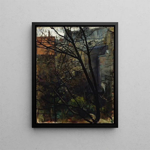 Arrière-cour parisienne - Akseli Gallen-Kallela — quadro incorniciato alla parete
