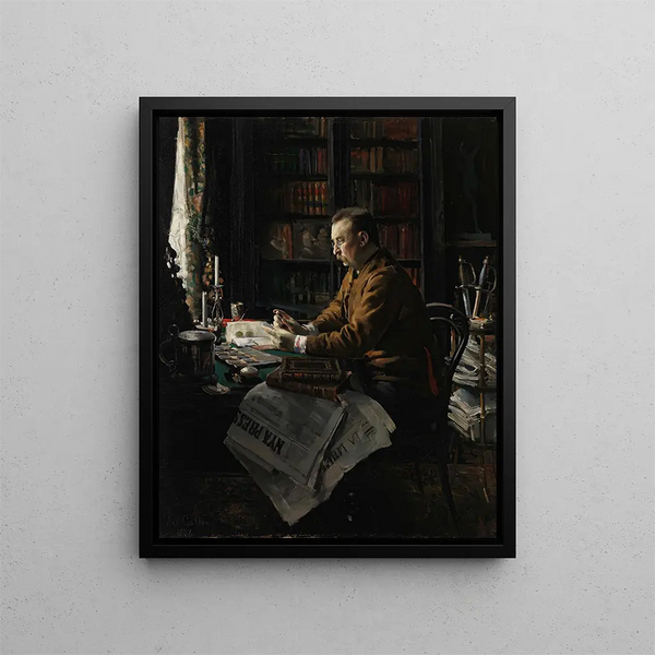 Ritratto del dottor Herman Frithiof Antell - Akseli Gallen-Kallela — quadro incorniciato alla parete