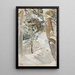 Paesaggio innevato - Akseli Gallen-Kallela — quadro incorniciato alla parete