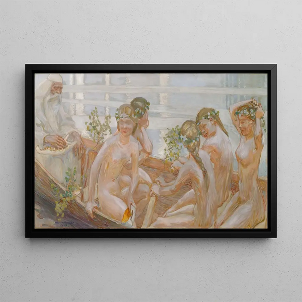 Il viaggio di Vinminen - Akseli Gallen-Kallela — quadro incorniciato alla parete