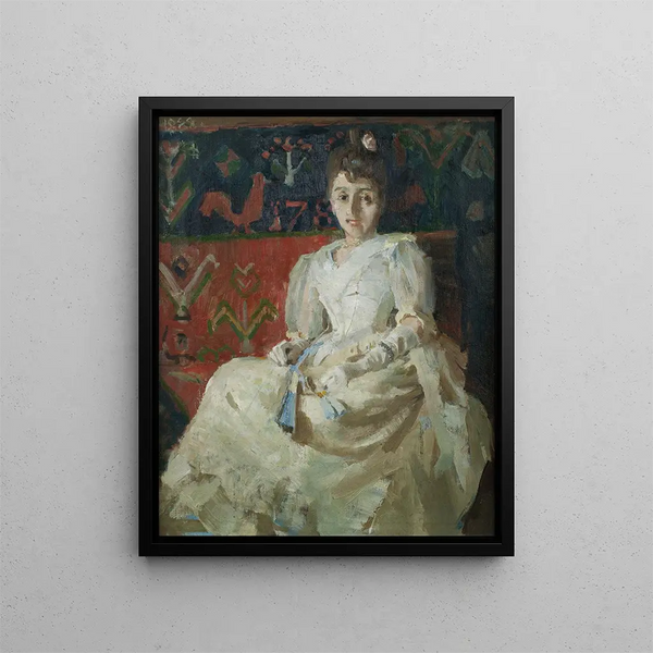 Tapis Ryijy Donna su un gallo - Akseli Gallen-Kallela — quadro incorniciato alla parete