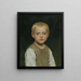 Ritratto di un ragazzo - Albert Anker — quadro incorniciato alla parete
