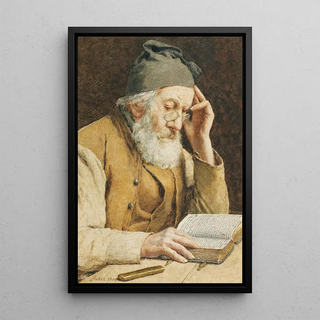 Albert Anker - Old Man Reading.webp