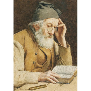 Albert Anker - Old Man Reading.webp