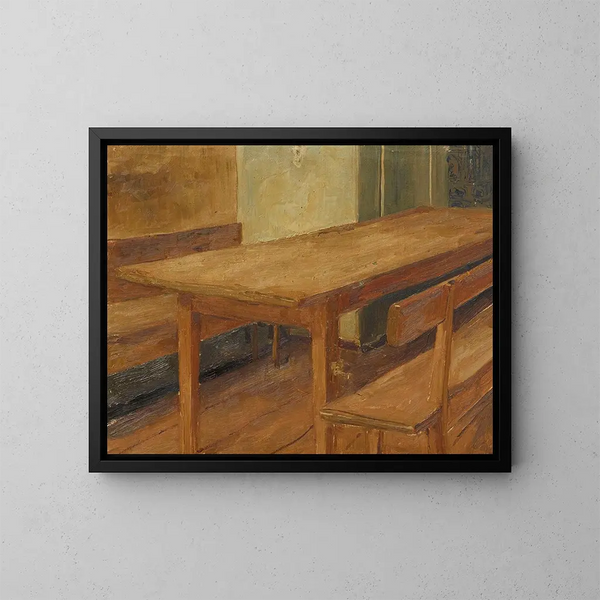 Studio dello spazio per l'asilo nido - Albert Anker — quadro incorniciato alla parete
